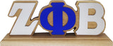 Zeta Phi Beta Wood Desk Top Letters [Brown]