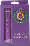 Omega Psi Phi LED Power Bank [Purple]