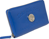 Zeta Phi Beta Embossed Soft Leather Wallet [Blue]