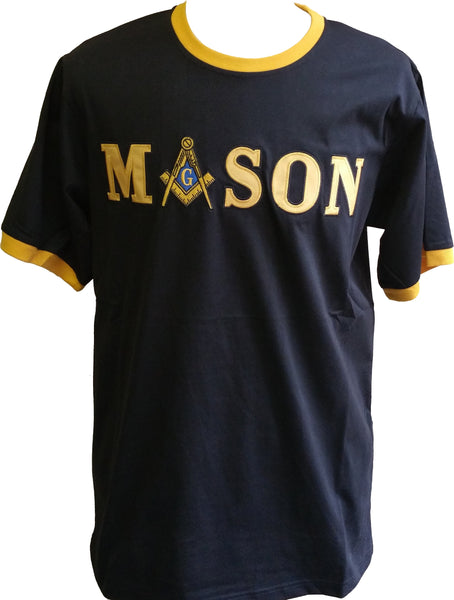 Buffalo Dallas Mason Ringer T-Shirt [Short Sleeve - Black]