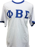 Buffalo Dallas Phi Beta Sigma Ringer T-Shirt [Short Sleeve - White]