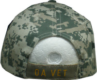 OEF Afghanistan Veteran Ribbon Shadow Mens Cap [Baseball Cap - Black]