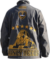 Big Boy Alpha Phi Alpha Divine 9 S4 Mens Windbreaker Jacket [Charcoal Grey]