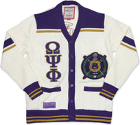 Big Boy Omega Psi Phi Divine 9 S5 Mens Heavy Sweater [White]