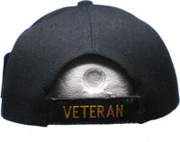 Gulf War Veteran Stars Ribbon Mens Cap [Black]