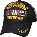 Desert Storm Iraqi Freedom Veteran Sandwich Bill Mens Cap [Black]