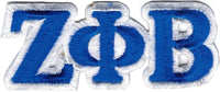 Zeta Phi Beta Small Letter Iron-On Patch Set [Royal Blue]