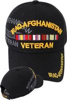 Iraq-Afghanistan Veteran Ribbon Shadow Mens Cap [Baseball Cap - Black]