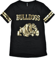 Big Boy Bowie State Bulldogs Ladies Jersey Tee [Black]