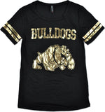 Big Boy Bowie State Bulldogs Ladies Jersey Tee [Black]