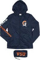 Big Boy Virginia State Trojans S1 Thin & Light Ladies Jacket With Pocket Bag [Navy Blue]