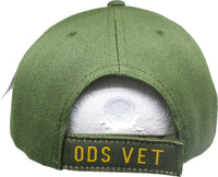 Desert Storm Veteran Ribbons With Medal Mens Cap [Olive Green]