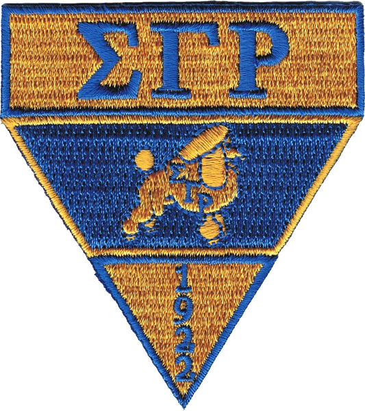 Sigma Gamma Rho Military Style Iron-On Patch [Gold]