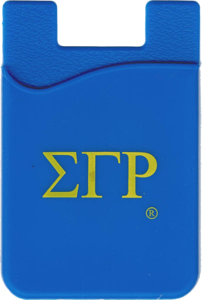 Sigma Gamma Rho Silicone Cell Phone Wallet [Blue]