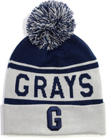 Big Boy Homestead Grays S245 Beanie With Ball [Navy Blue]