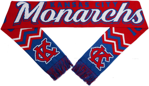 Big Boy Kansas City Monarchs Baseball Scarf [Royal Blue/Red]