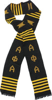 Alpha Phi Alpha Fraternity Graduation Kente Stole Sash [Black]