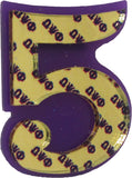 Omega Psi Phi Acrylic Line #5 Pin [Purple/Gold]