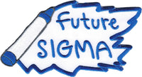 Phi Beta Sigma Future Sigma Iron-On Patch [White]