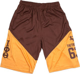 Big Boy Iota Phi Theta Divine 9 Mens Basketball Shorts [Brown]