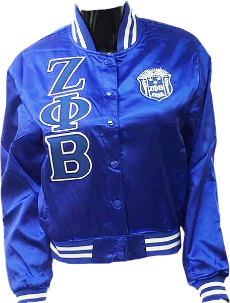 Buffalo Dallas Zeta Phi Beta Satin Jacket [Blue]