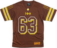 Big Boy Iota Phi Theta Divine 9 Mens Football Jersey Tee [Brown]