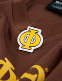 Big Boy Iota Phi Theta Divine 9 Mens Football Jersey Tee [Brown]