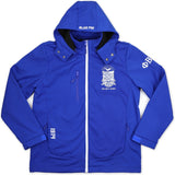 Big Boy Phi Beta Sigma Divine 9 Heavy Duty Waterproof Mens Jacket [Royal Blue]