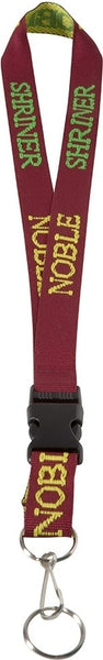 Shriner Classic Woven Embroidered Lanyard [Red]