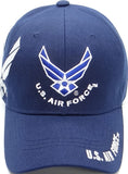 U.S. Air Force Wings Arch Shadow Mens Cap [Baseball Cap - Navy Blue]