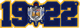 Sigma Gamma Rho Crest 1922 Twill Iron-On Patch [Blue]