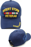 Desert Storm Veteran Ribbons Shadow Mens Cap [Baseball Cap - Navy Blue]