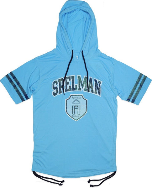 Big Boy Spelman College Ladies Hoodie Tee [Sky Blue]