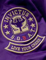 Big Boy Omega Psi Phi Divine 9 S2 Bomber Flight Mens Jacket [Purple]