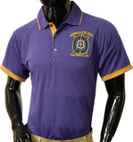 Buffalo Dallas Omega Psi Phi DriFit Polo Shirt [Short Sleeve - Purple]