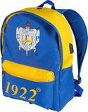 Sigma Gamma Rho USB Port Backpack [Blue]