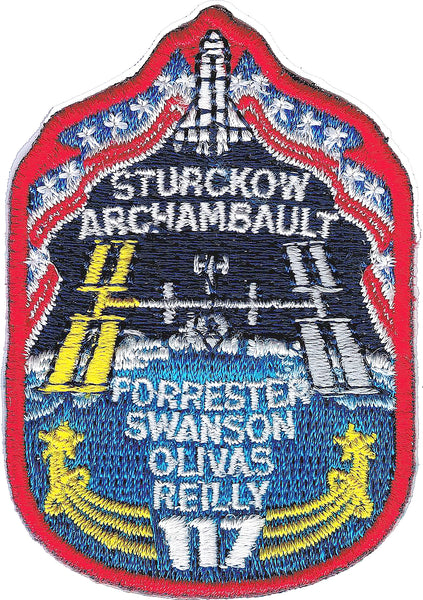 NASA STS-117 Launch Iron-On Patch [Red/White/Blue]