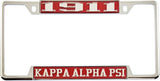 Kappa Alpha Psi 1911 License Plate Frame [Decal Visible Frame - Red/Silver]