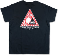 Big Boy Delta Sigma Theta Centennial Graphic Divine 9 S9 Ladies Tee [Black]