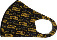 Big Boy Buffalo Soldiers S1 Summer Poly Fashion Face Mask [Black]