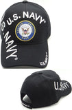 U.S. Navy Emblem Shadow Text Mens Cap [Baseball Cap - Black]