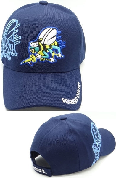 Seabees Shadow Mens Cap [Baseball Cap - Navy Blue]