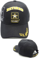 U.S. Army Star Retired Shadow Mens Cap [Baseball Cap - Black]