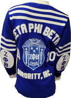 Buffalo Dallas Zeta Phi Beta Cardigan Sweater [Blue]