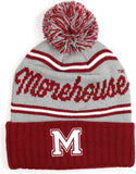 Big Boy Morehouse Maroon Tigers S252 Beanie With Ball [Grey]