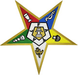 Eastern Star Symbol Iron-On Patch [Gold]