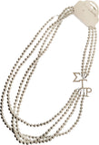 Sigma Gamma Rho 4 Strand Pearl Necklace [White]