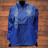 Buffalo Dallas Zeta Phi Beta Hooded Windbreaker Line Jacket [Blue]
