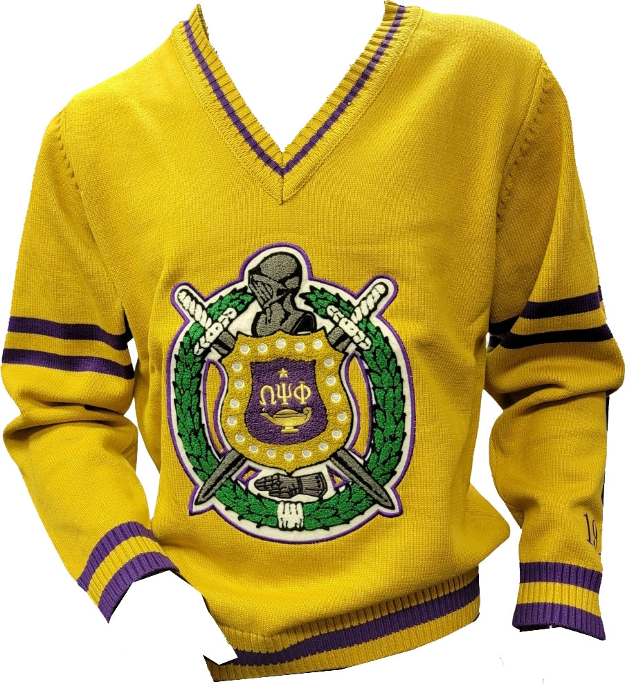 Vintage Buffalo Dallas hotsell Omega Psi Phi Fraternity Cardigan Sweater Acrylic