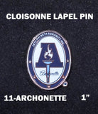 Zeta Phi Beta Archonette Lapel Pin [Silver]